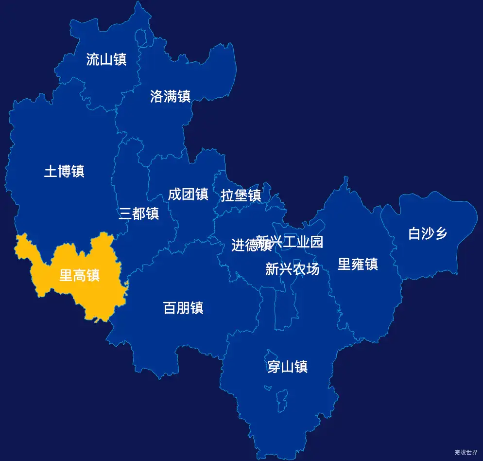 echarts柳州市柳江区geoJson地图点击地图插小旗