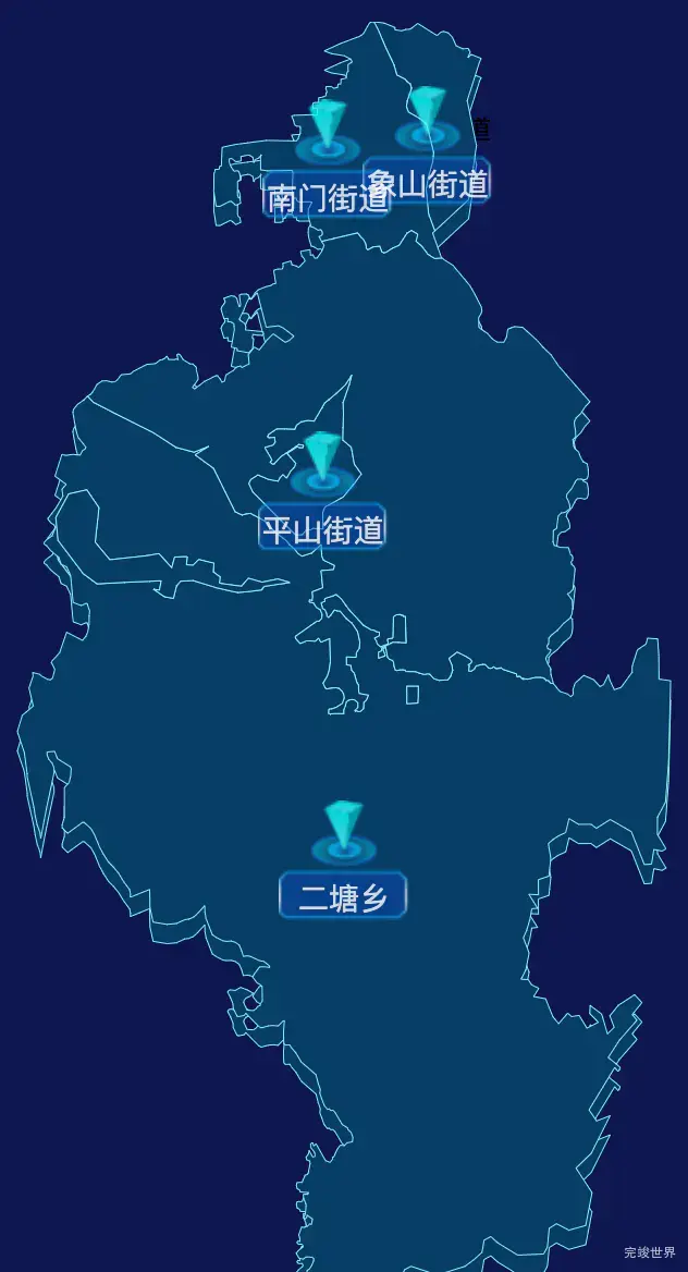 echarts桂林市象山区geoJson地图点击跳转到指定页面