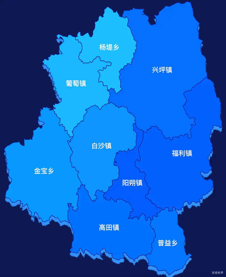 echarts桂林市阳朔县geoJson地图 visualMap控制地图颜色