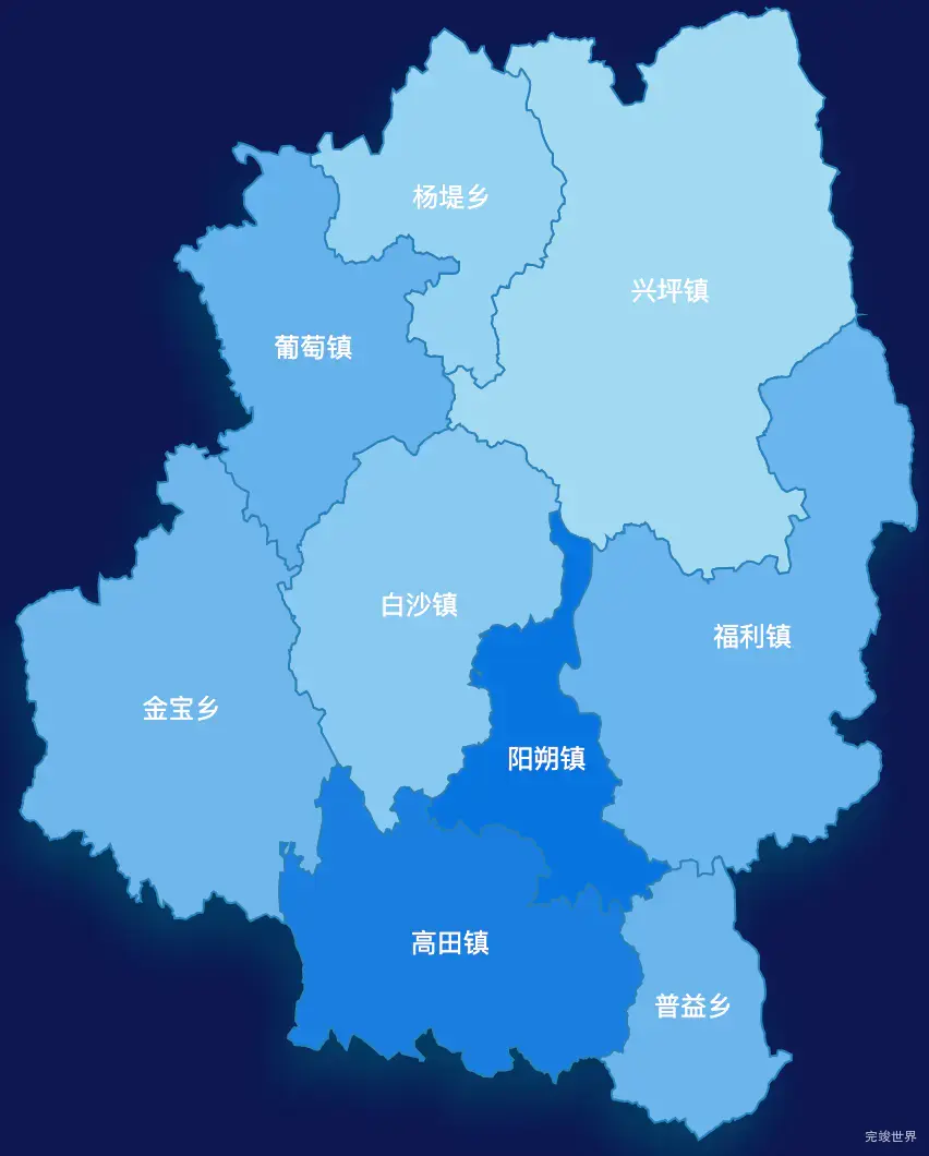 echarts桂林市阳朔县geoJson地图 tooltip轮播