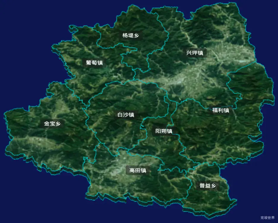 threejs桂林市阳朔县geoJson地图3d地图自定义贴图加CSS3D标签