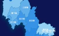 echarts桂林市灵川县geoJson地图 tooltip轮播效果