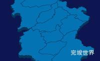 echarts桂林市兴安县geoJson地图3d地图实例旋转动画实例