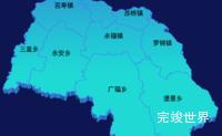 echarts桂林市永福县geoJson地图3d地图代码演示