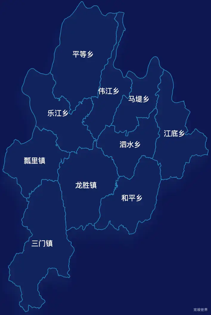 echarts桂林市龙胜各族自治县geoJson地图地图下钻展示