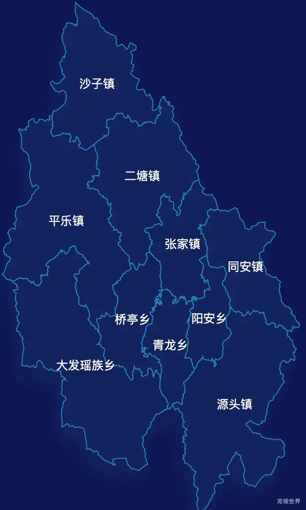 echarts桂林市平乐县geoJson地图地图下钻展示