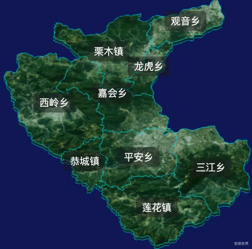 threejs桂林市恭城瑶族自治县geoJson地图3d地图css2d标签