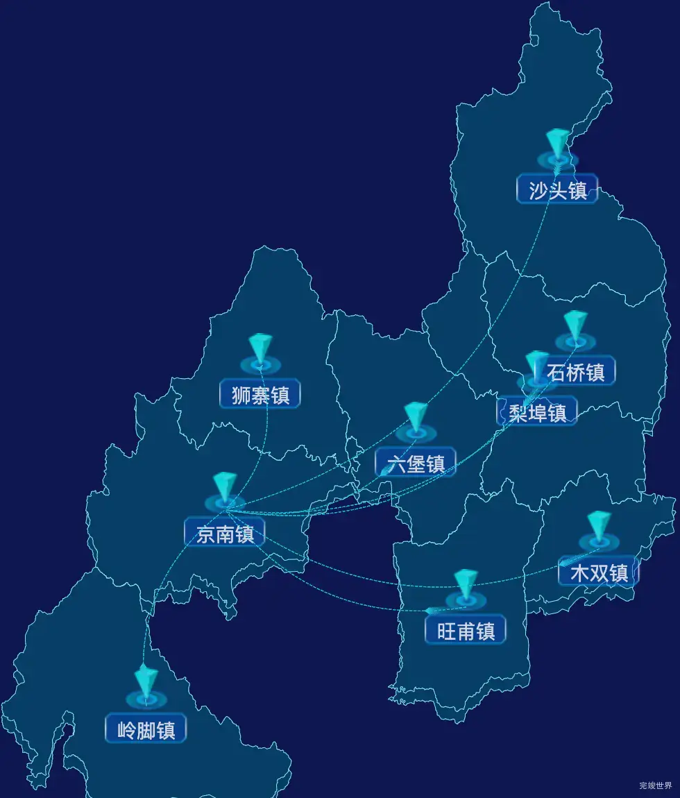 echarts梧州市苍梧县geoJson地图label自定义样式