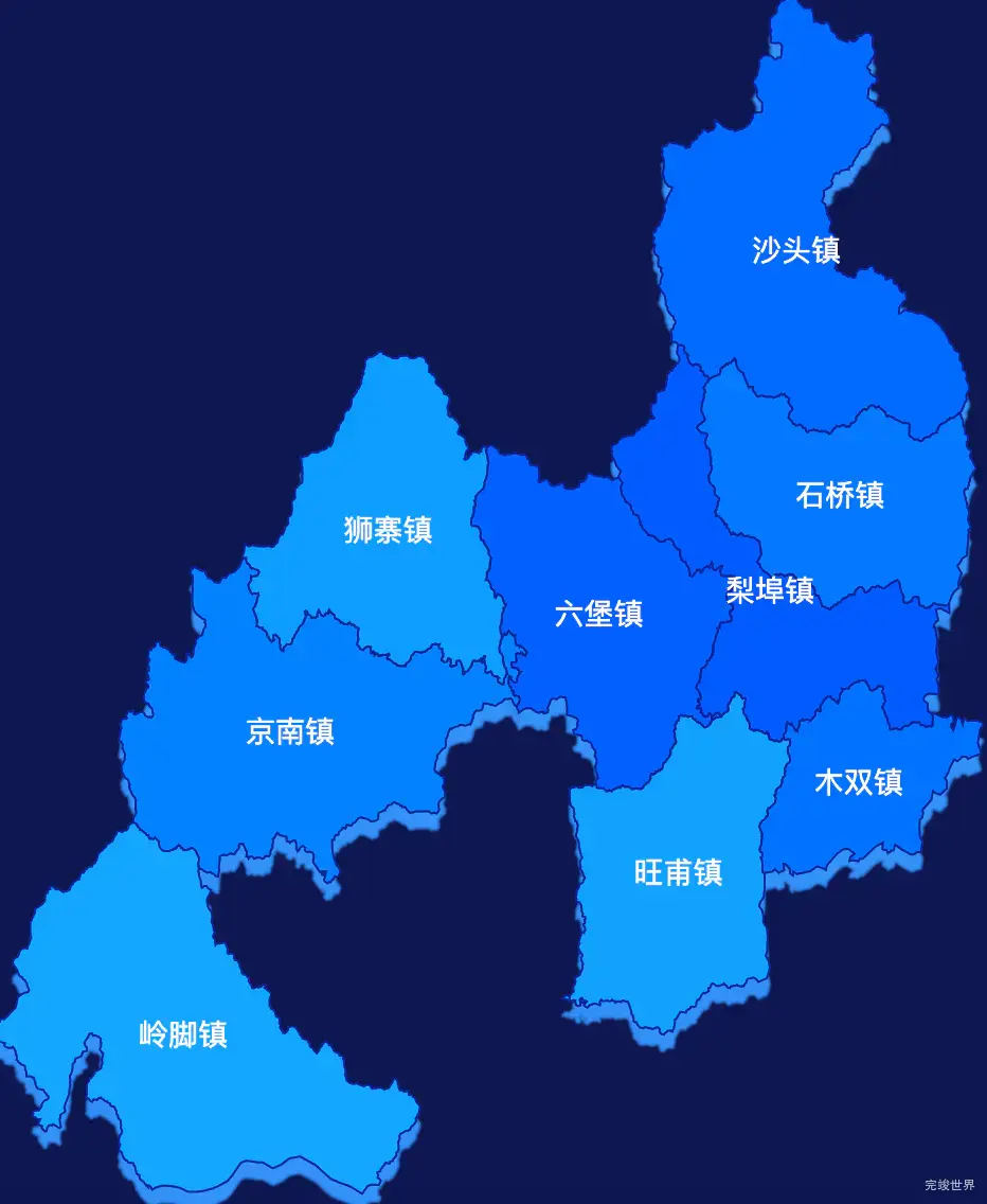 echarts梧州市苍梧县geoJson地图 visualMap控制地图颜色