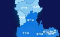 echarts梧州市藤县geoJson地图 tooltip轮播实例代码