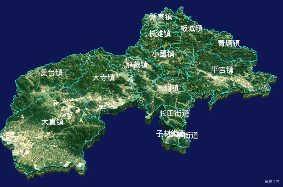 echarts钦州市钦北区geoJson地图3d地图