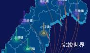 echarts钦州市浦北县geoJson地图飞线图实例代码