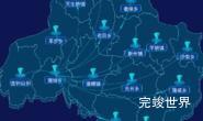 echarts百色市隆林各族自治县geoJson地图label样式自定义效果