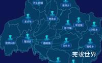 echarts百色市隆林各族自治县geoJson地图label样式自定义效果