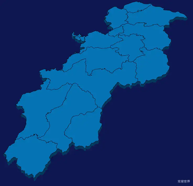 echarts贺州市八步区geoJson地图3d地图实例旋转动画