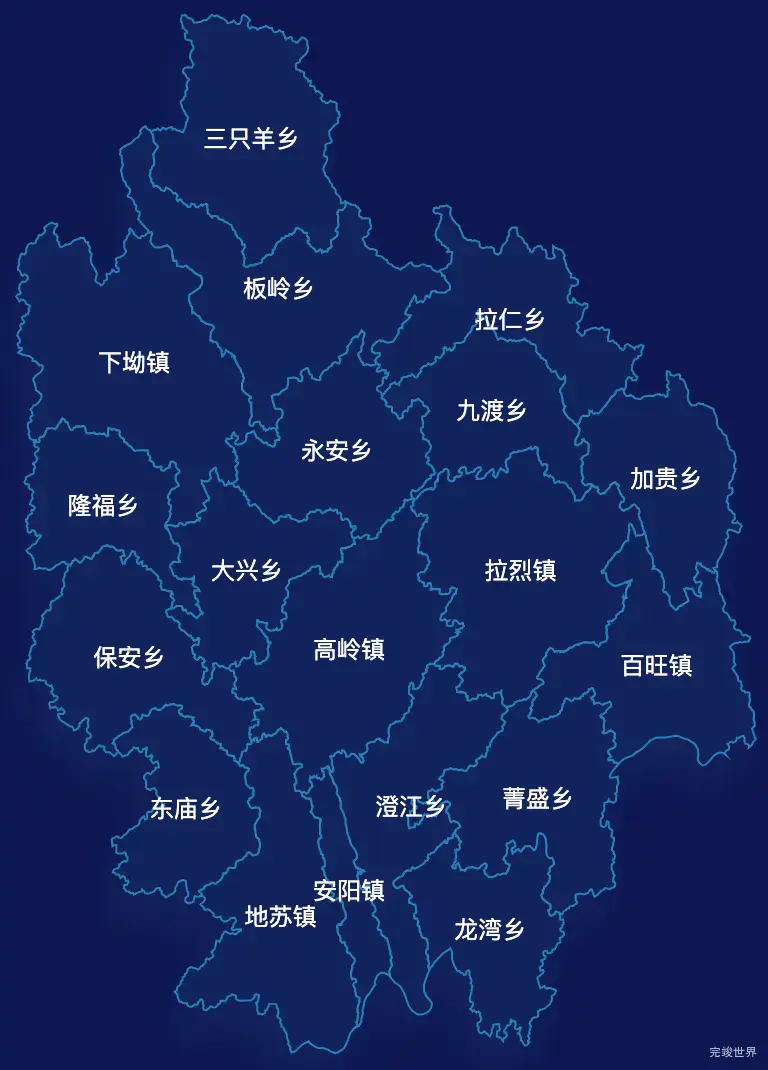 echarts河池市都安瑶族自治县geoJson地图地图下钻展示