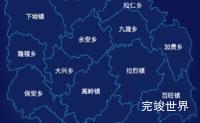 echarts河池市都安瑶族自治县geoJson地图地图下钻展示实例