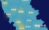 echarts河池市大化瑶族自治县geoJson地图热力图实例